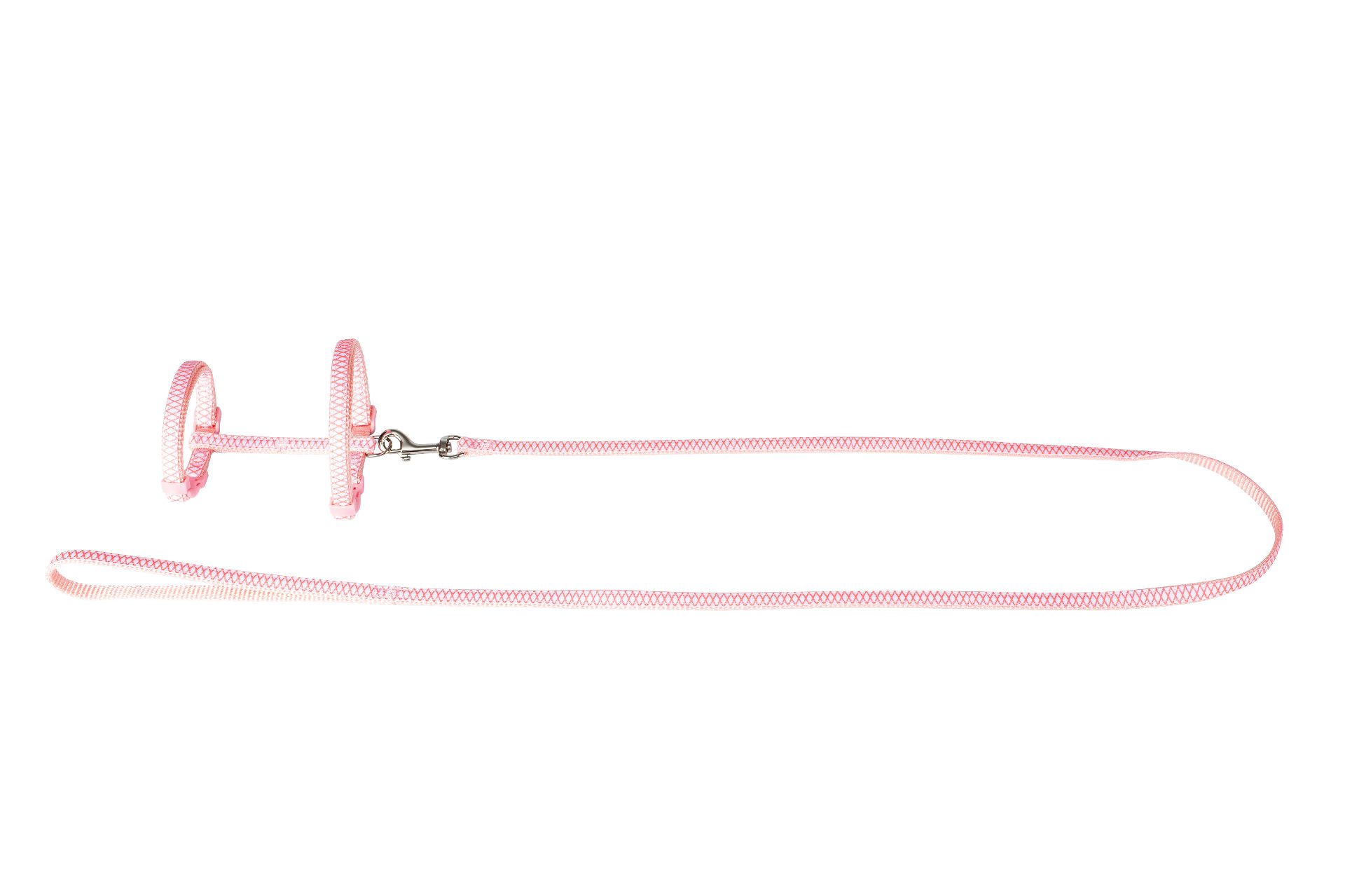 Cat Harness + Leash - Pink
