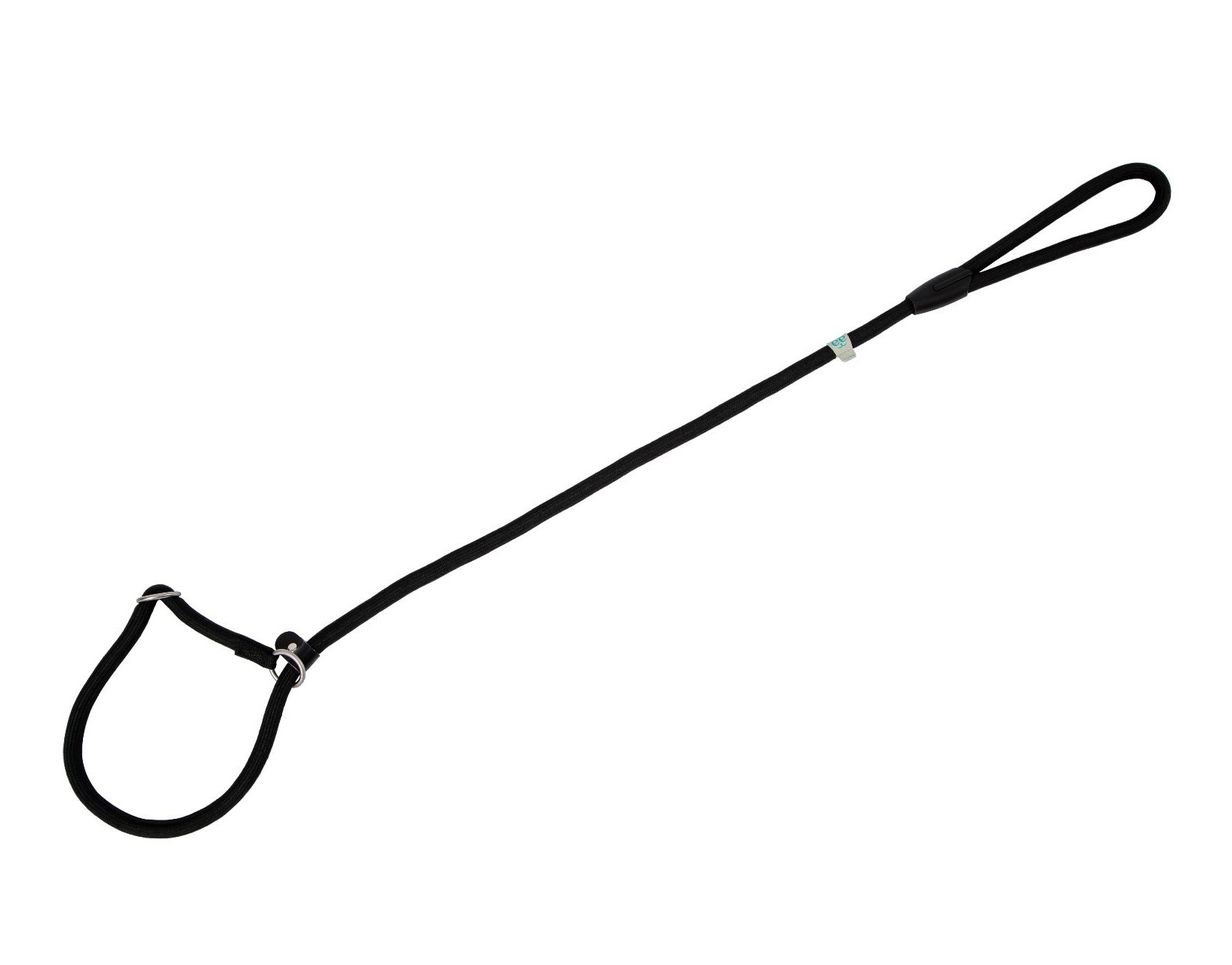 Nylon Round Collar-Leash - Black