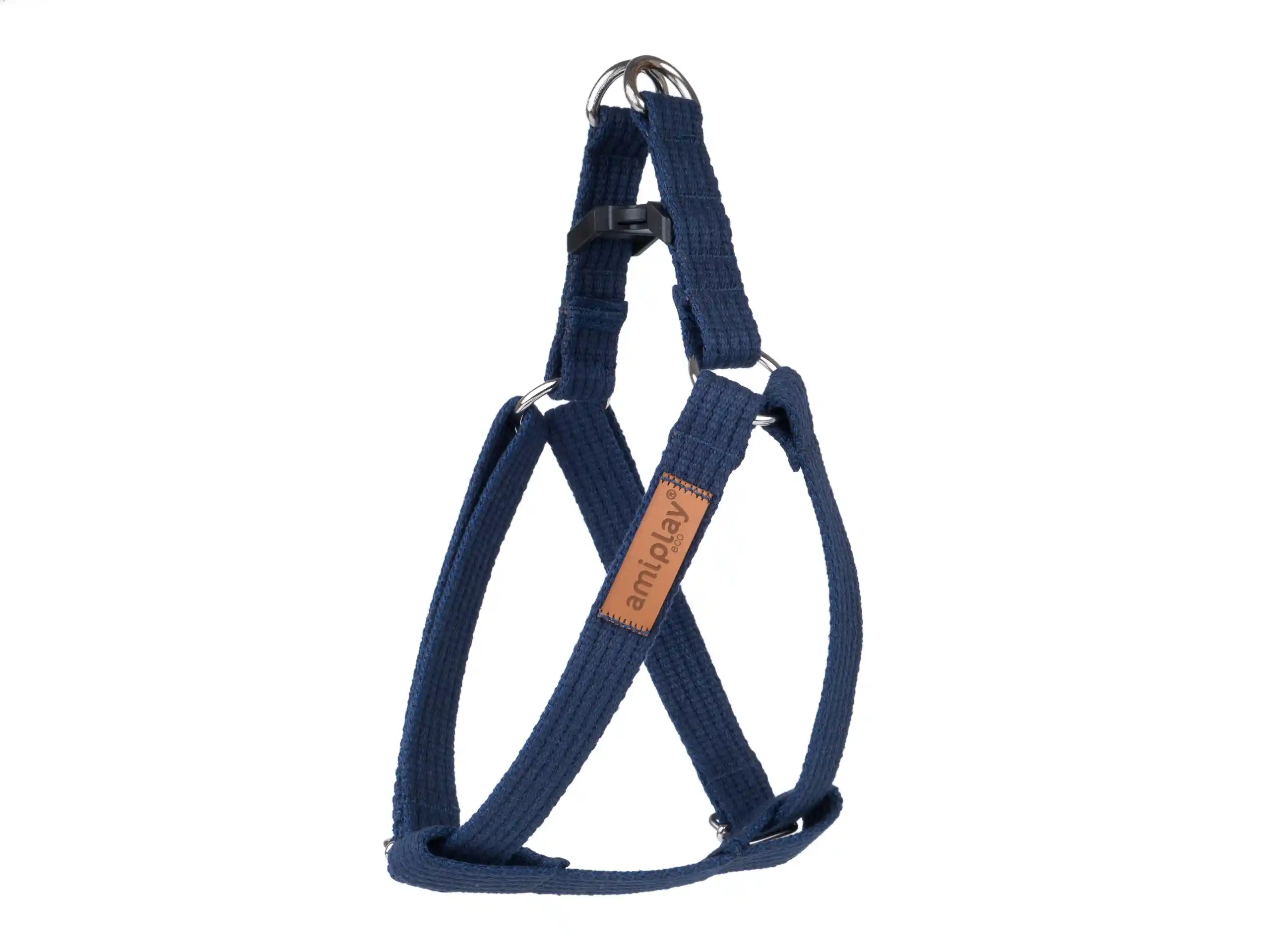 Adjustable Cotton Harness - Navy Blue