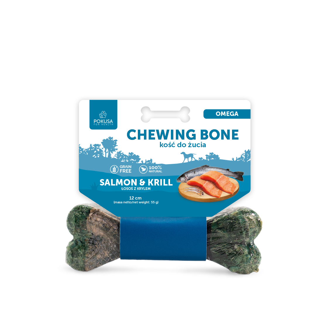 Premium Selection Chewing Bone - Salmon & Krill