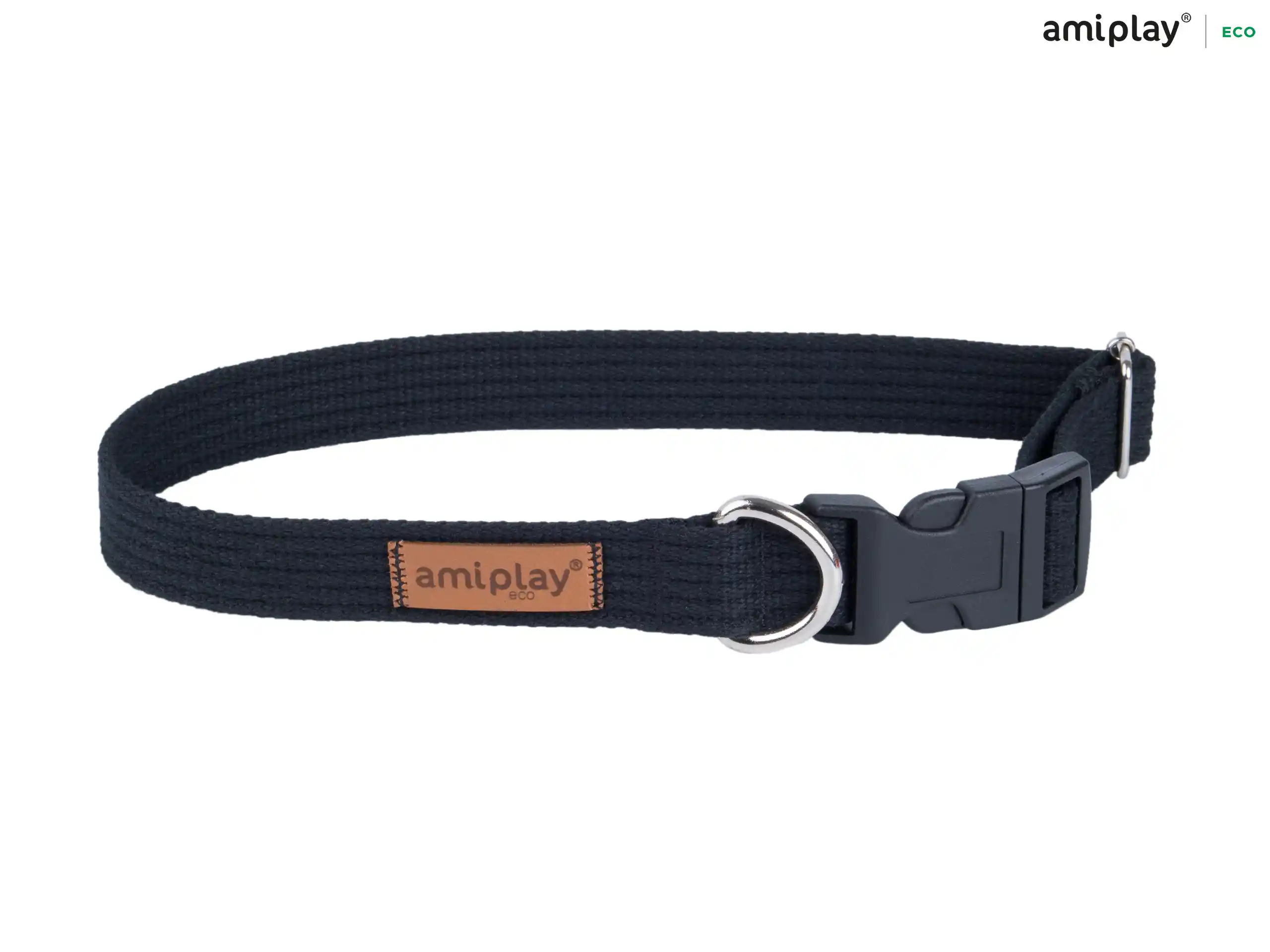 Adjustable Cotton Collar - Black