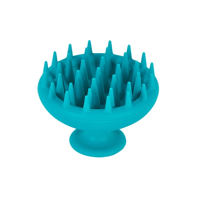 Silicone Ergo Shedding Rake - Turquoise