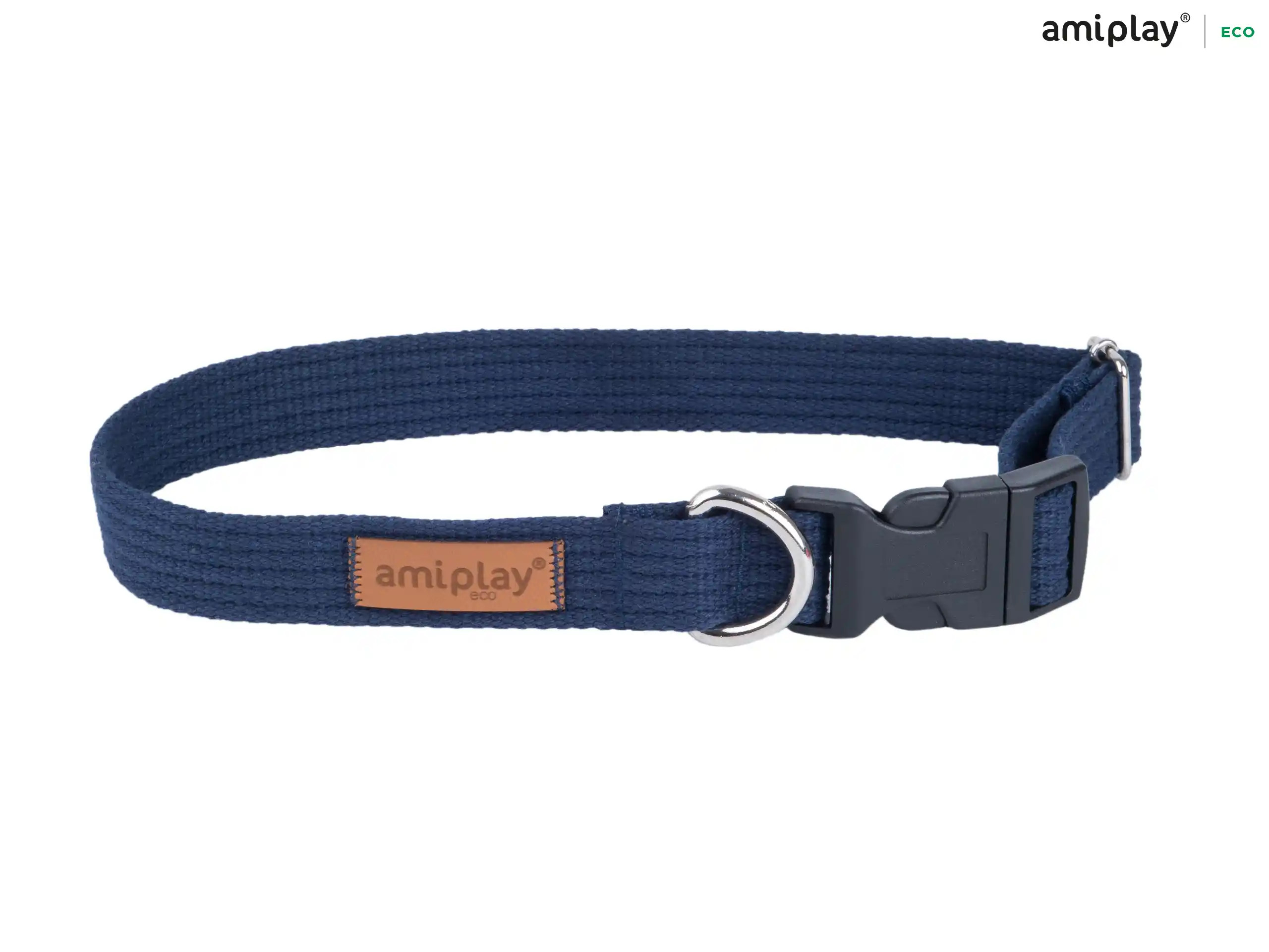Adjustable Cotton Collar - Navy Blue