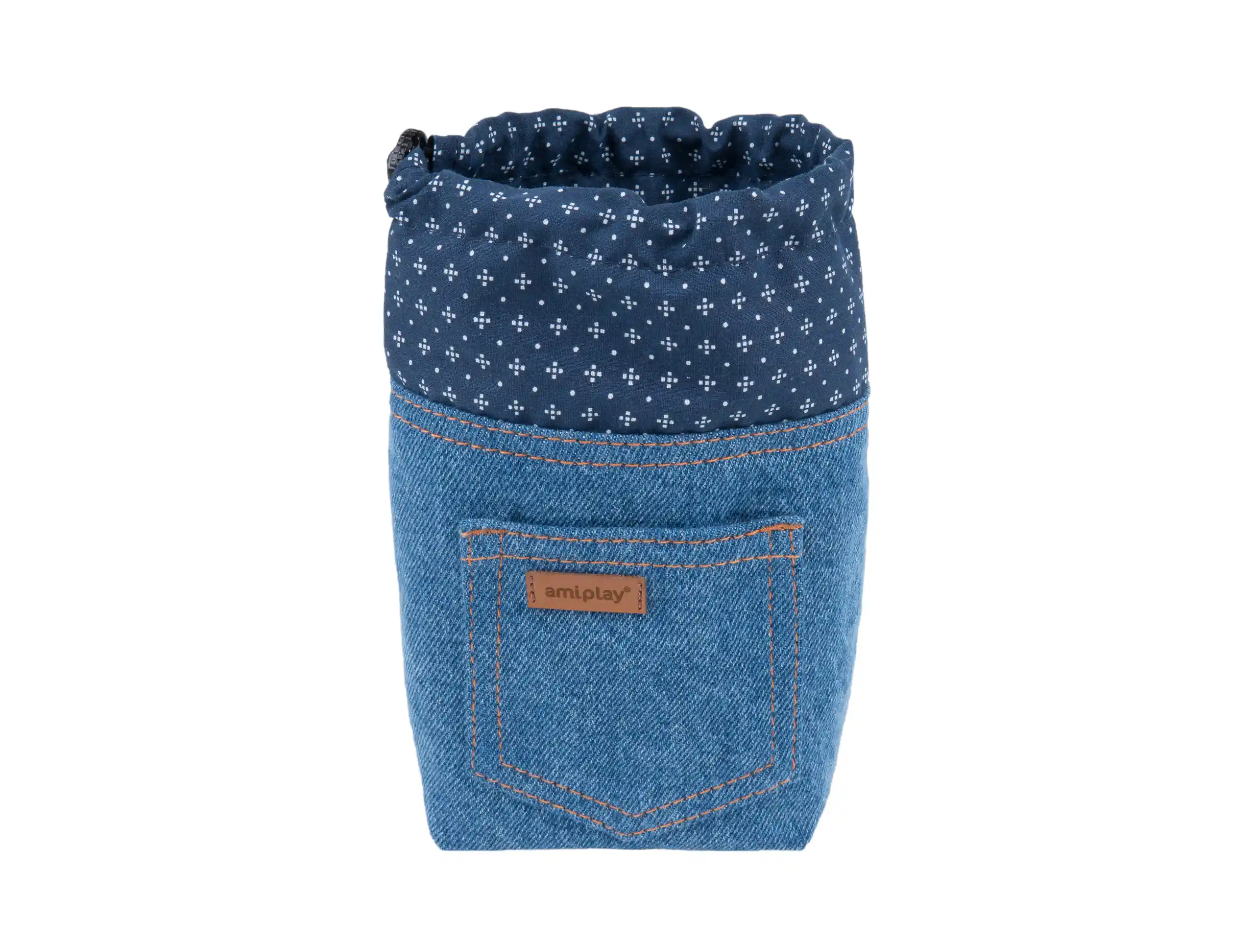 Denim Treat Dispenser - Blue