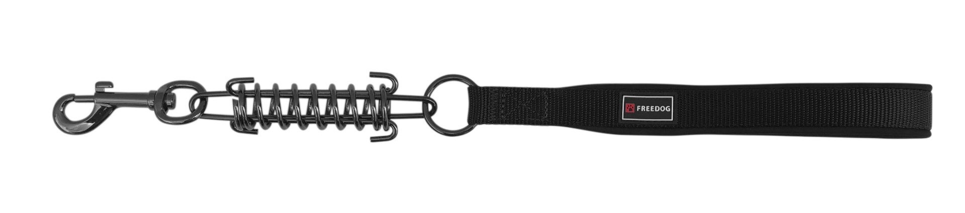 Gun Nylon Spring Leash - Black