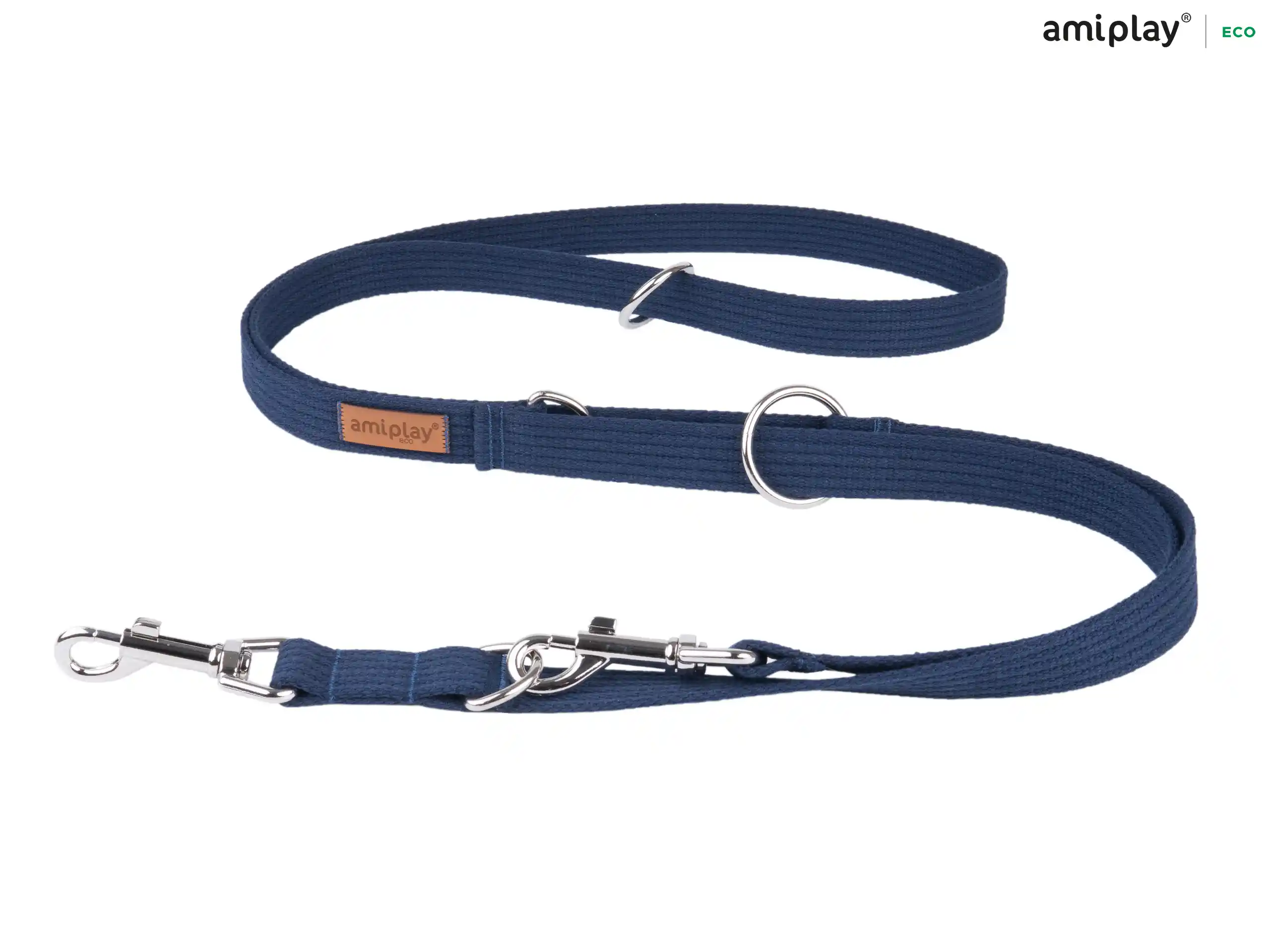 Adjustable Cotton Leash 6 in 1 - Navy Blue