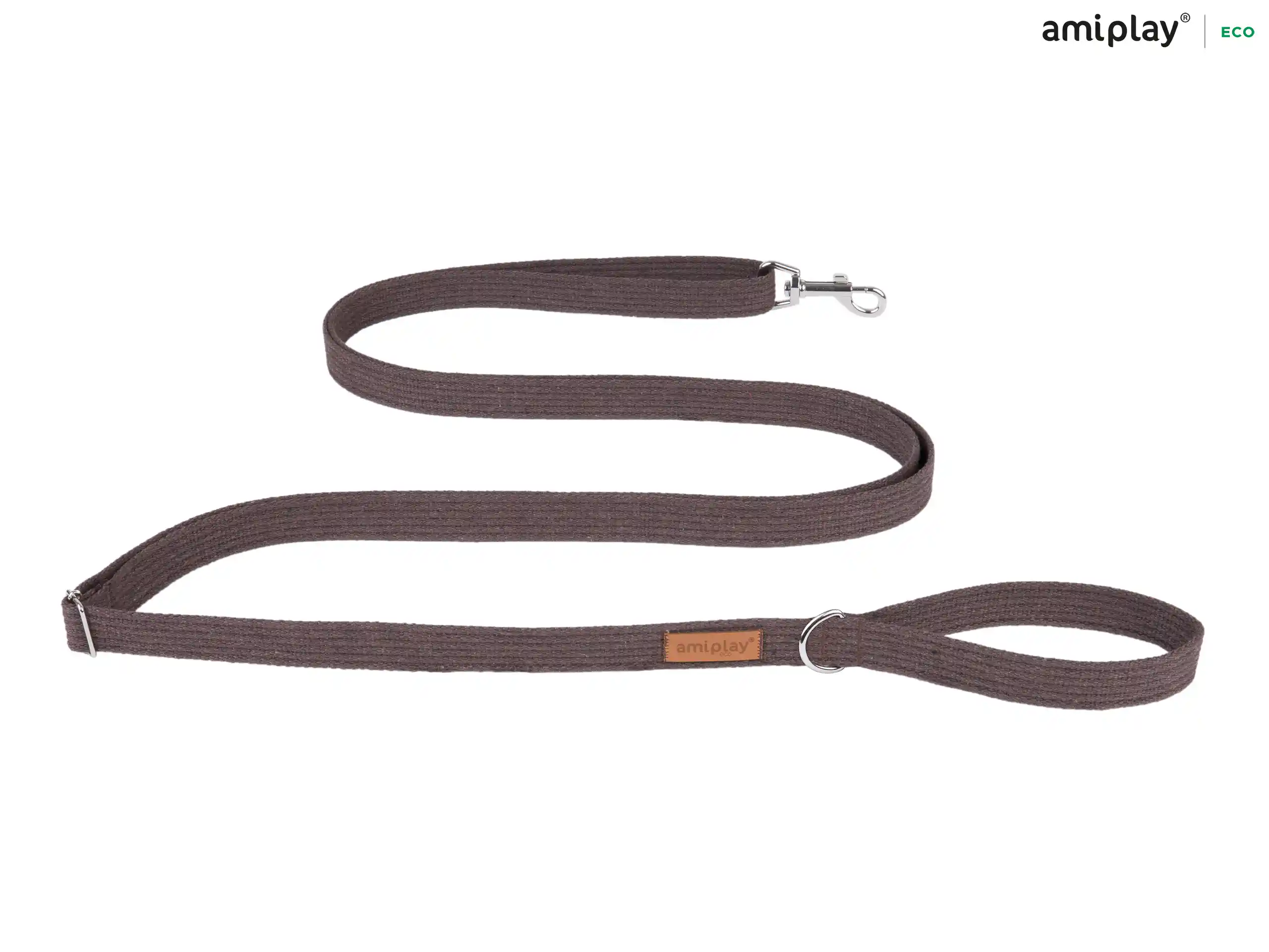 Easy-Fix Cotton Leash - Brown