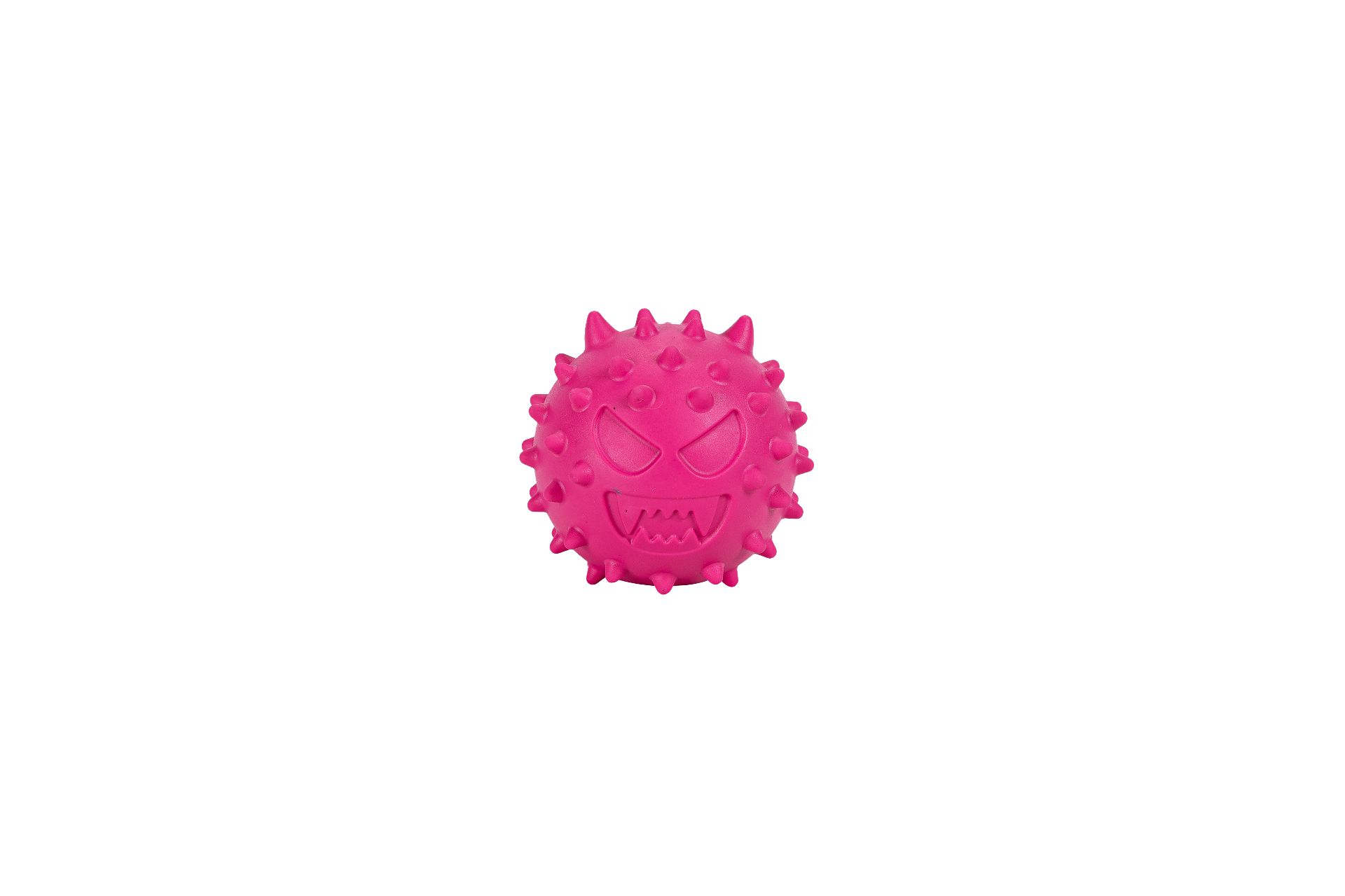 Rubber Snack Ball Toy Emoji - Fuchsia - 6,1cm