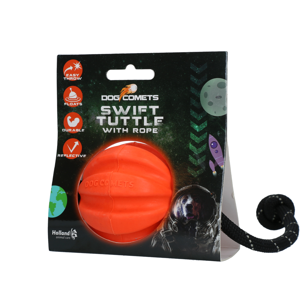 Meteorite Ball With Rope - Orange