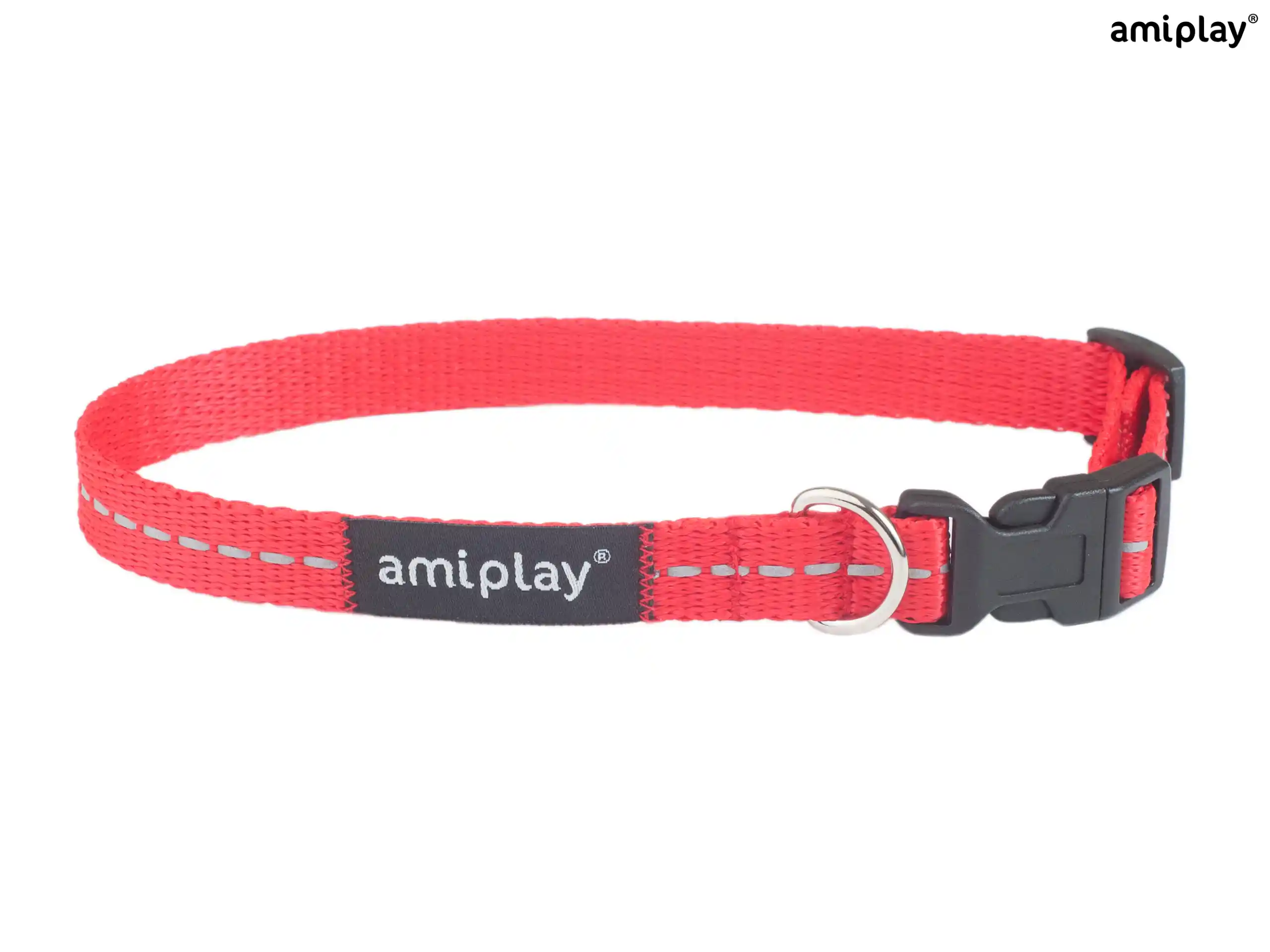 Adjustable Reflective Collar - Red