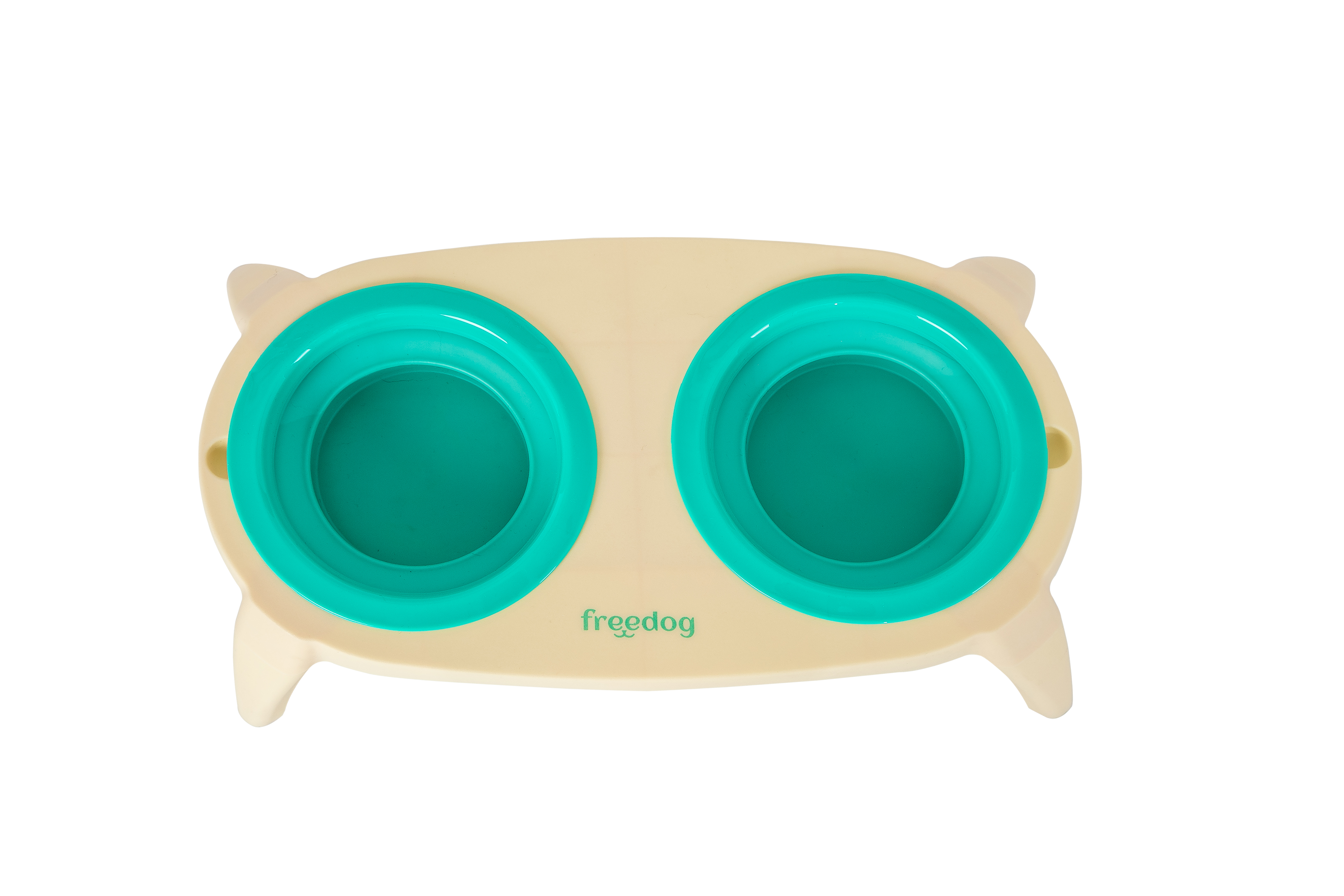 Compact Bowl - Beige/Turquoise