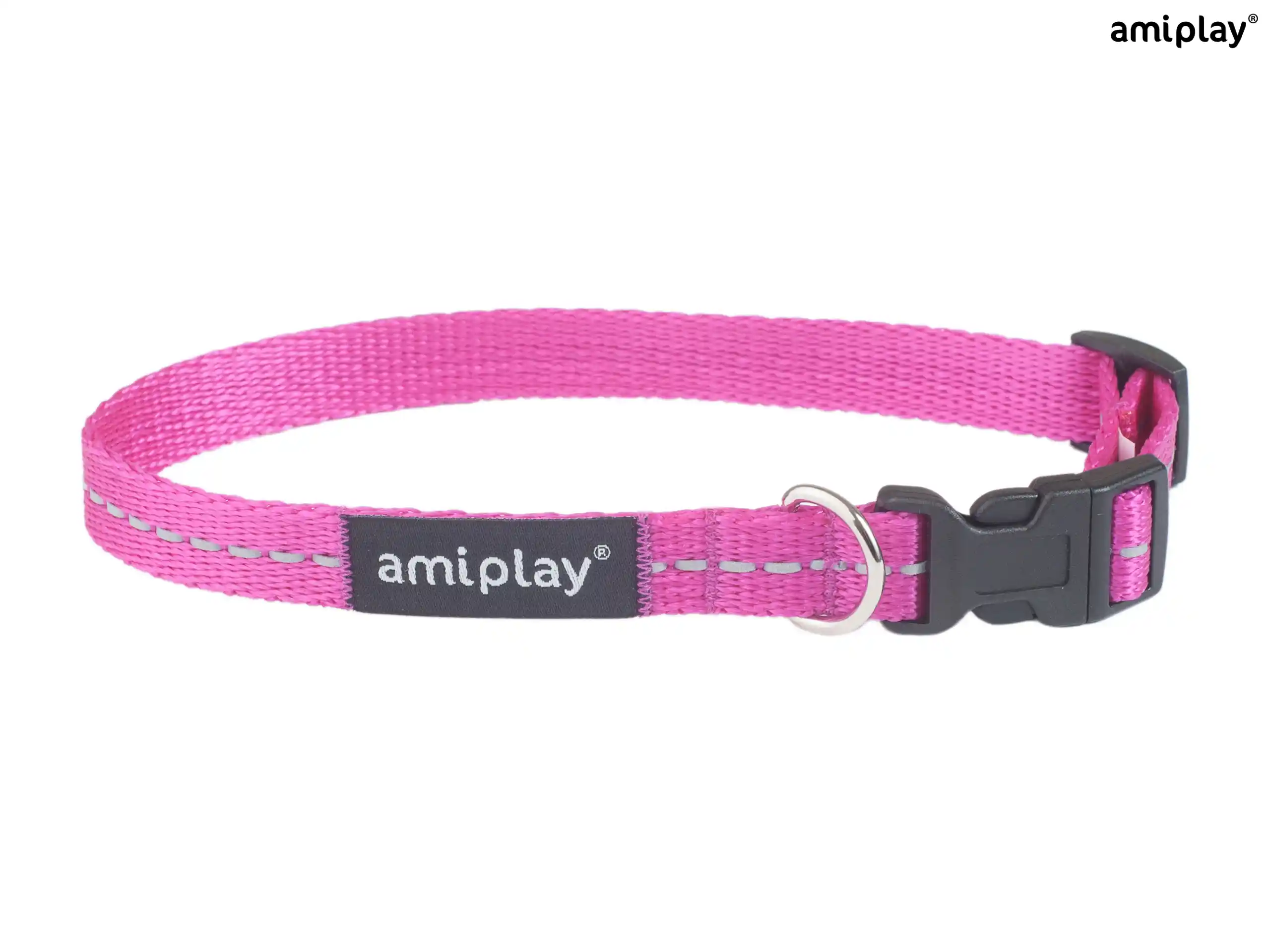 Adjustable Reflective Collar - Pink