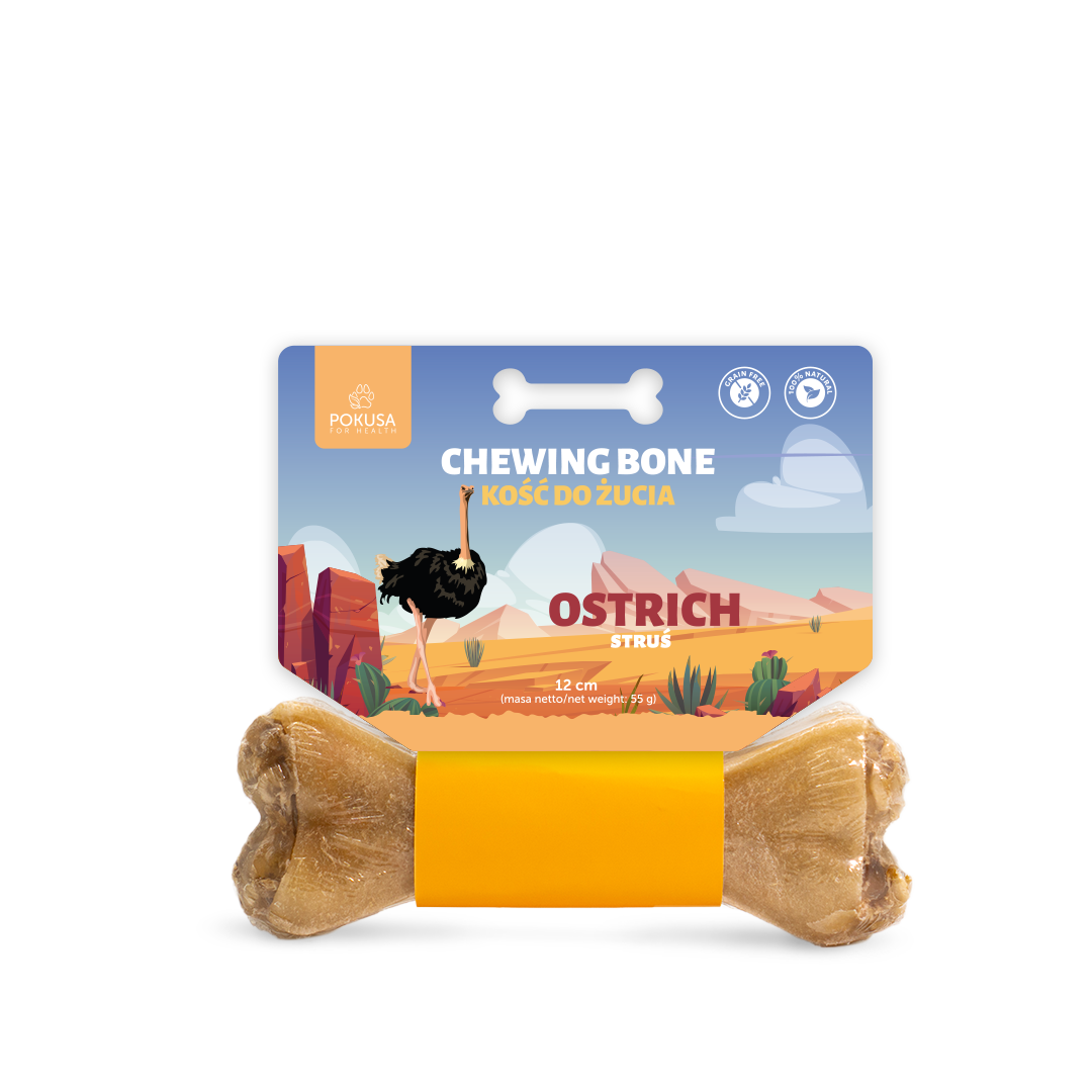 Feel The Wild Chewing Bone - Ostrich
