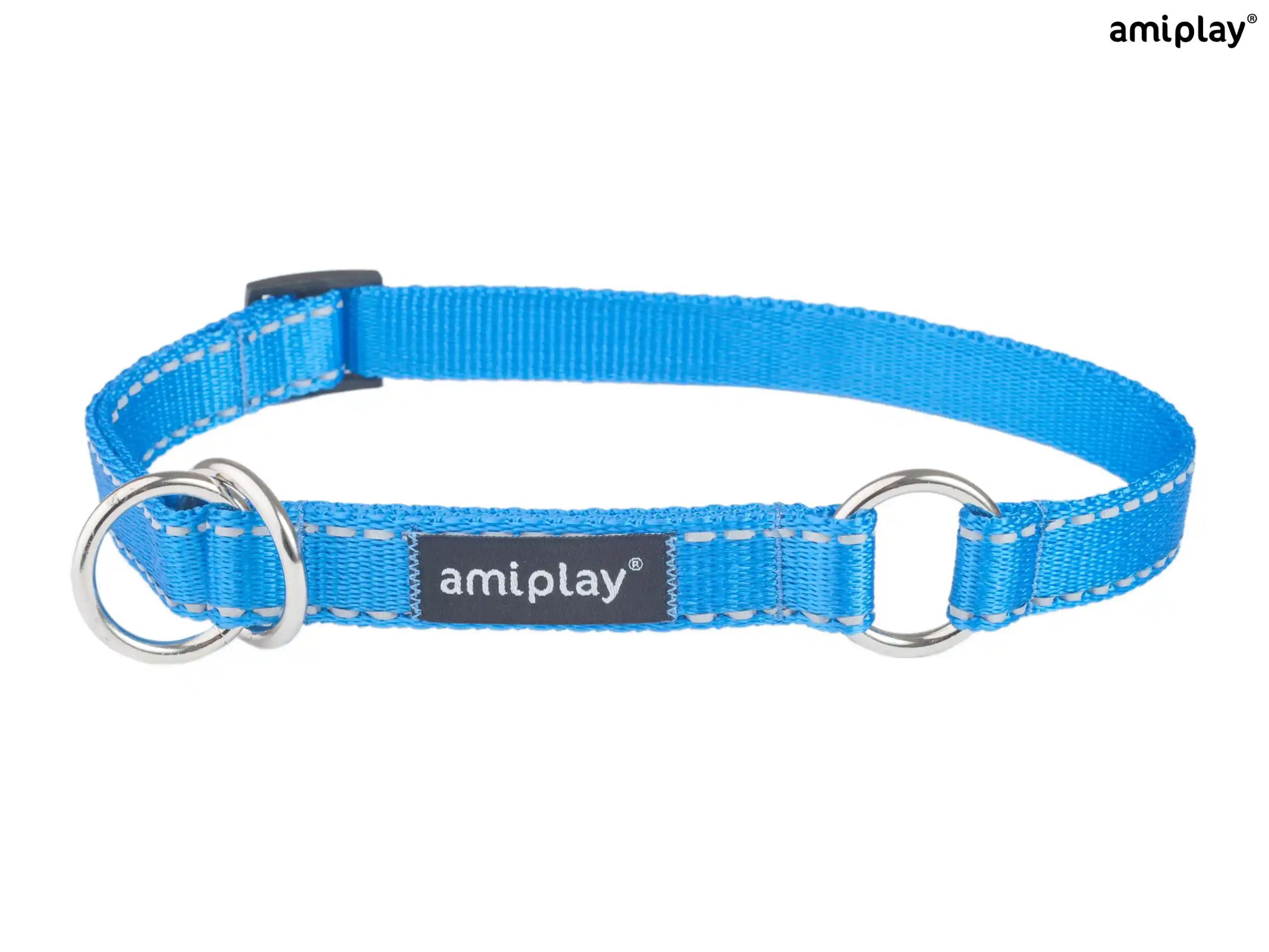 Half-Check Reflective Collar - Blue