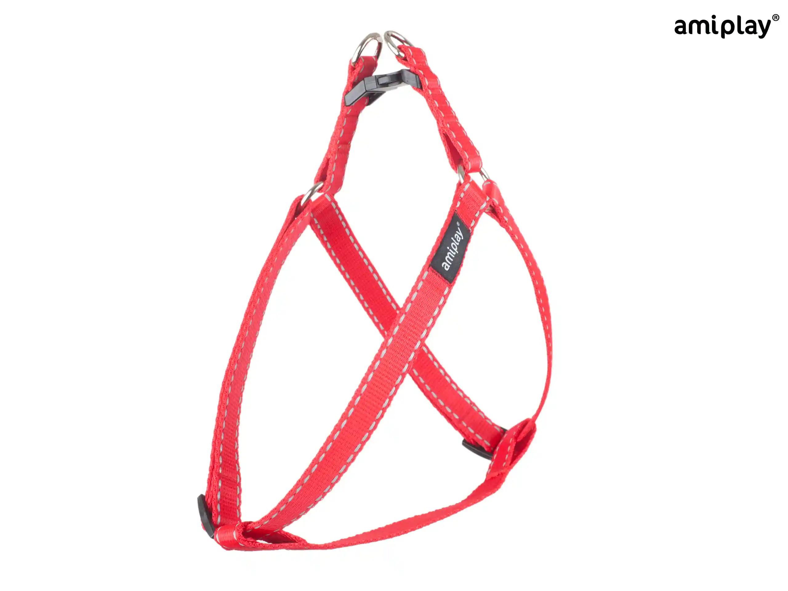 Adjustable Reflective Harness - Red