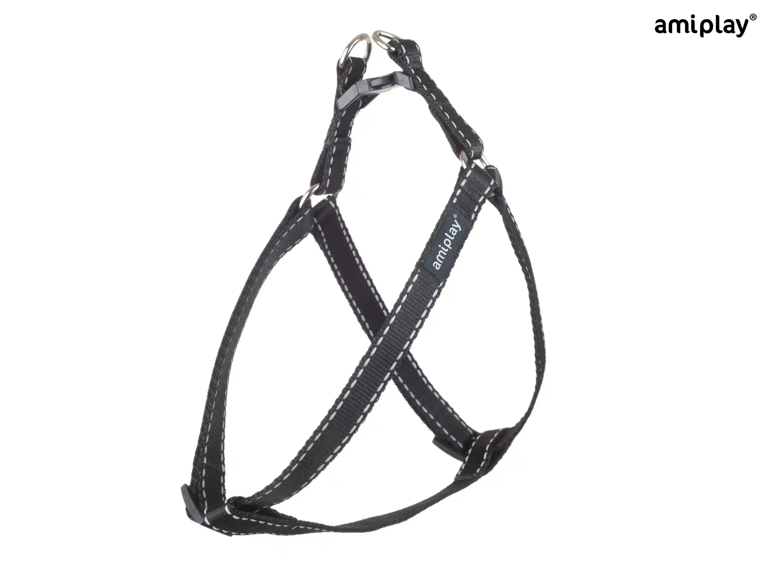 Adjustable Reflective Harness - Black