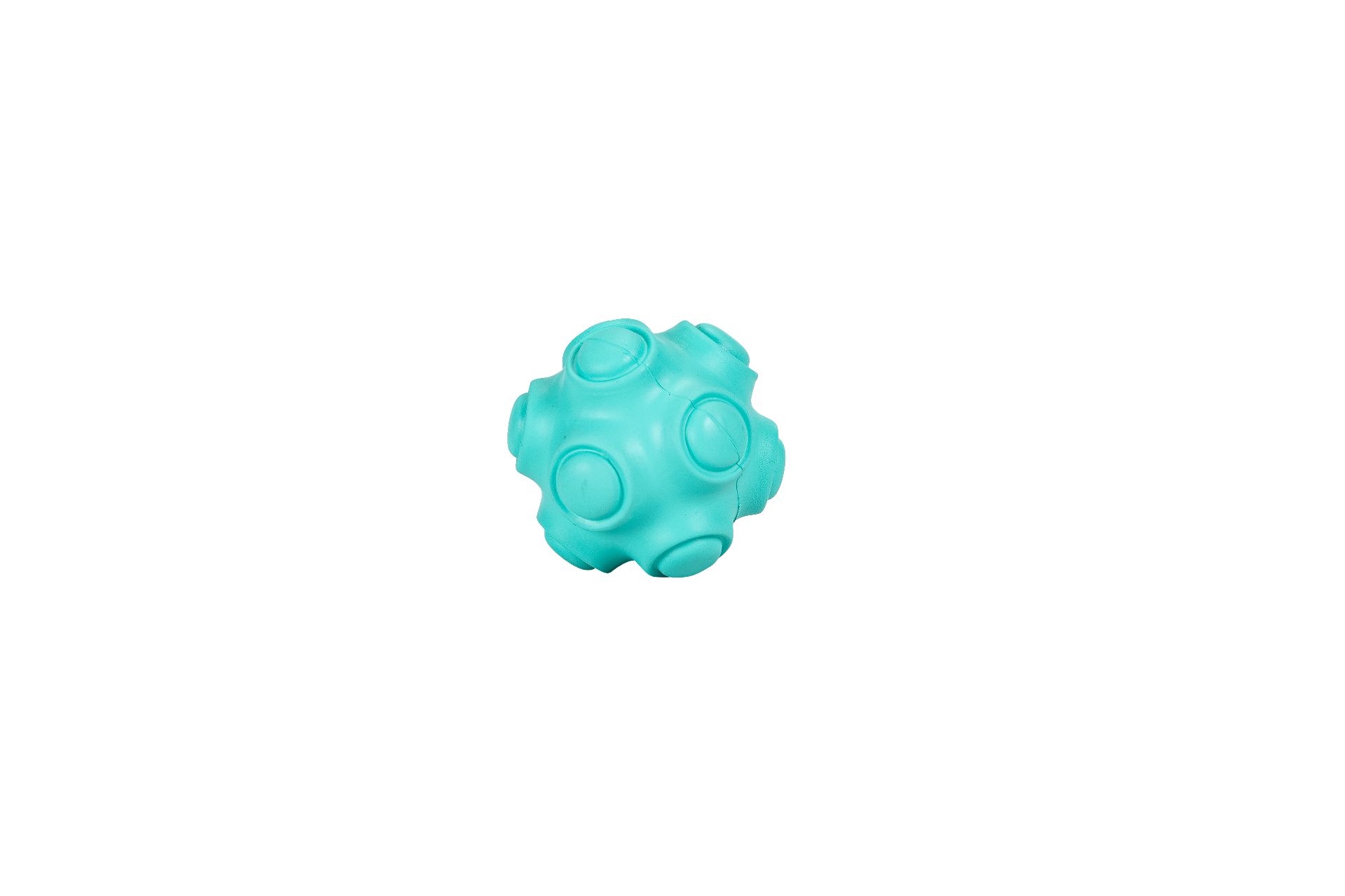 Rubber Ball Toy Rivet - Turquoise - 7,8cm