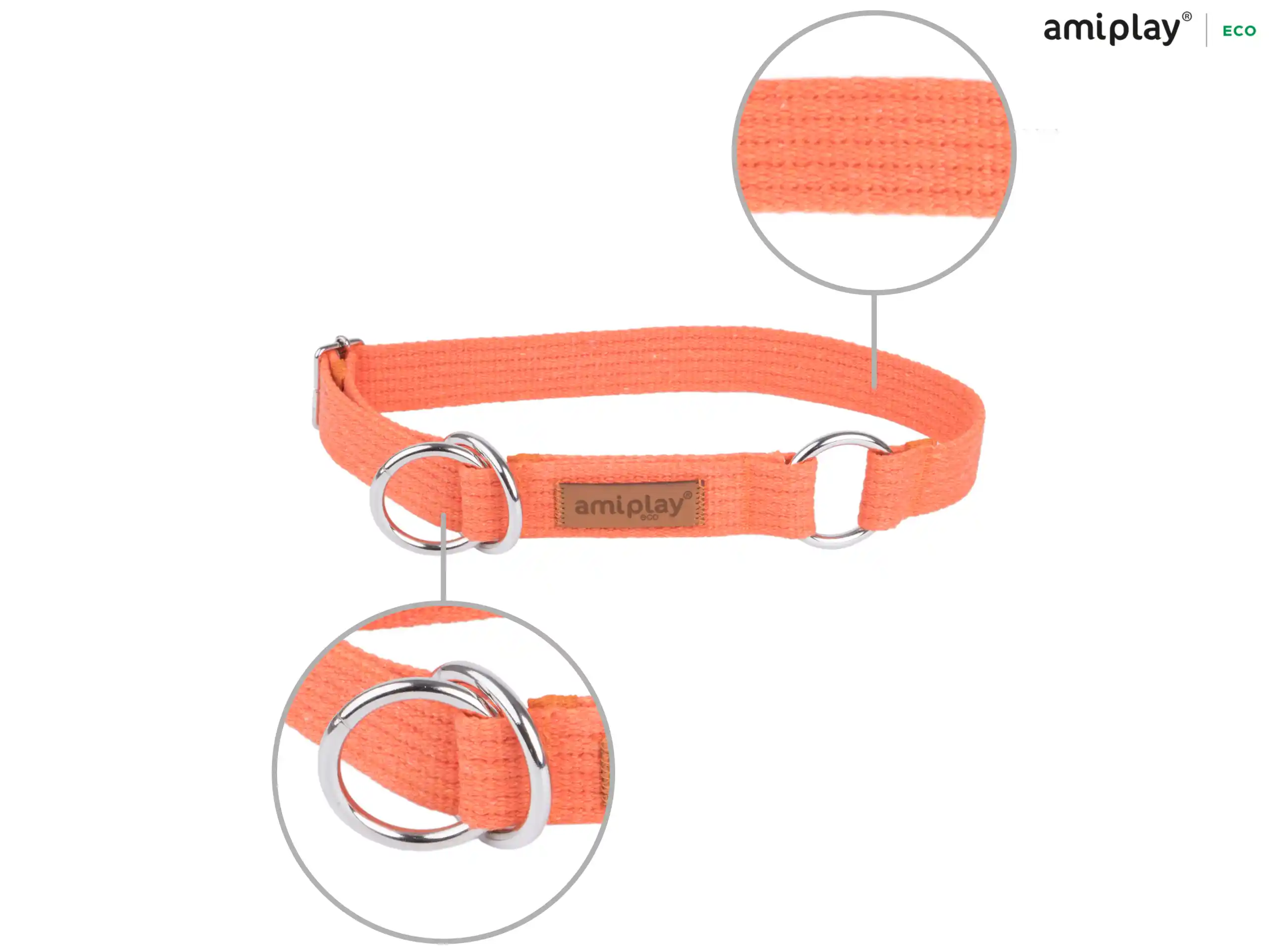 Half-Check Cotton Collar