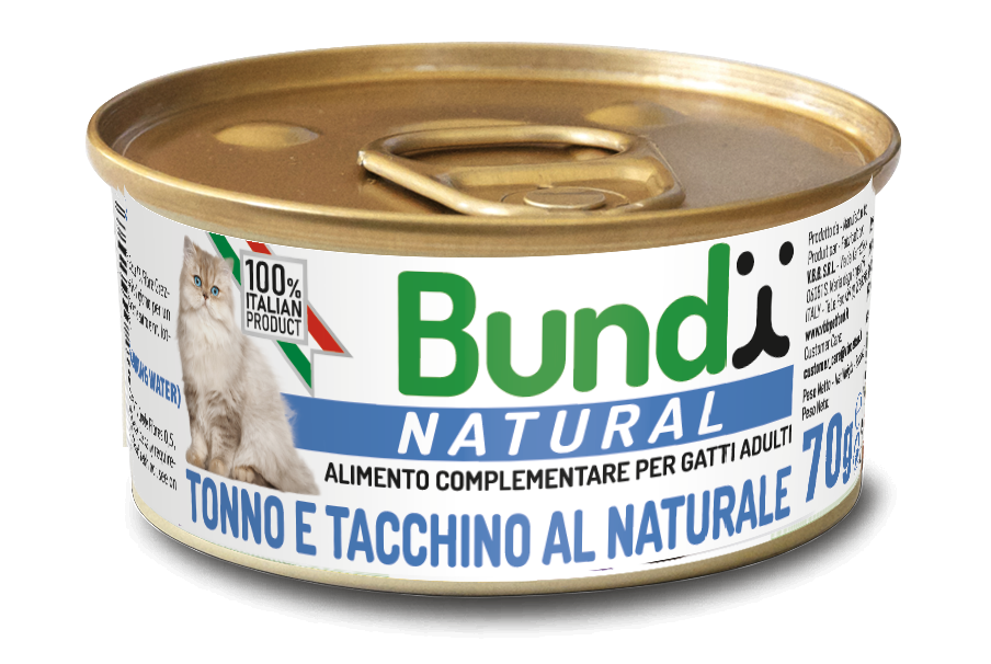 BUNDY NATURALI Tuna and Turkey 70g - Tuna and Turkey - 70 g