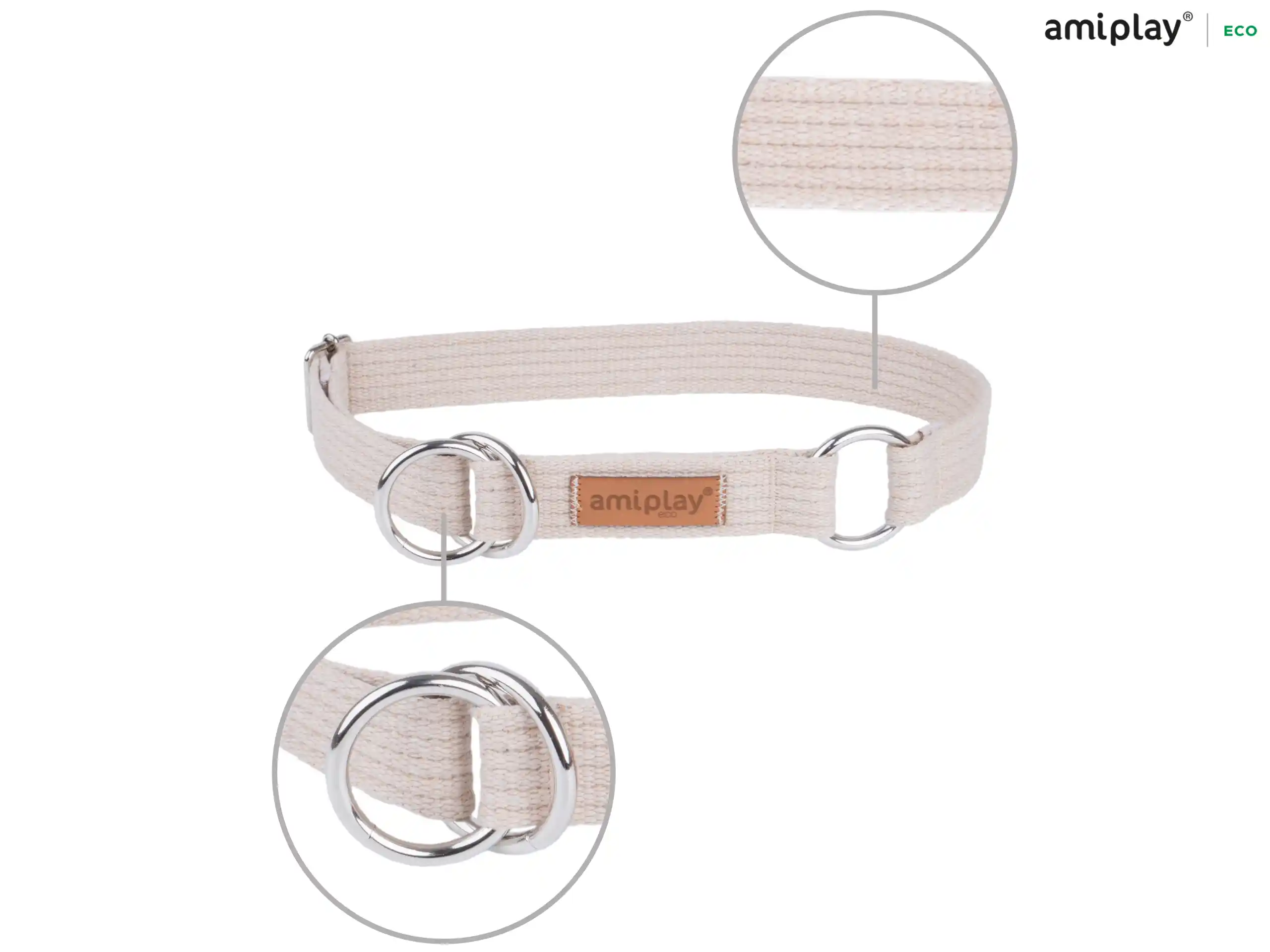 Half-Check Cotton Collar