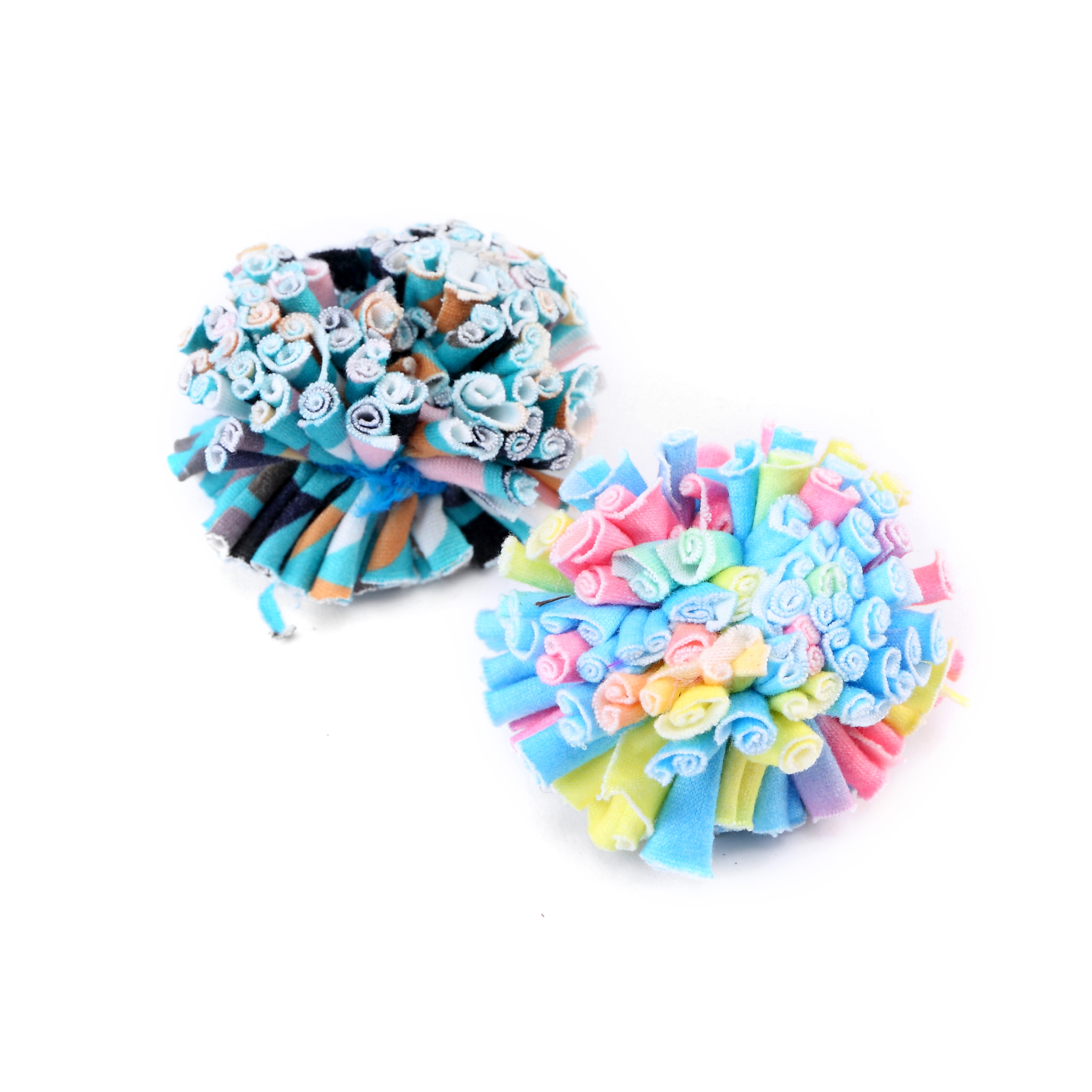 Two Rainbow Cloth Balls Set - 4.2cm