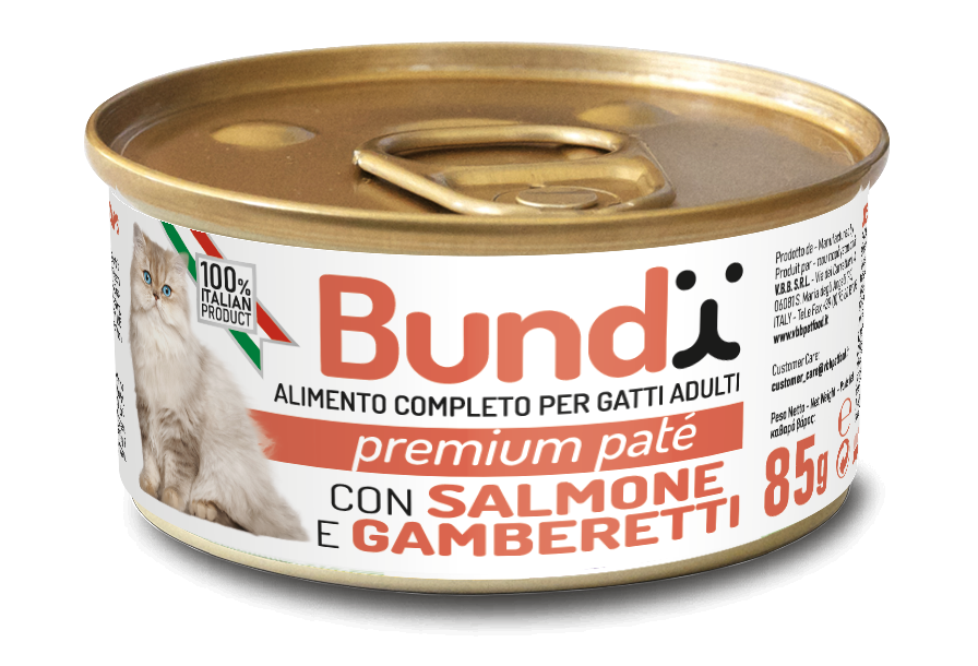 BUNDY CAT Pate with Salmon and Shrimps 85g. - Salmon and Shrimps - 85 g