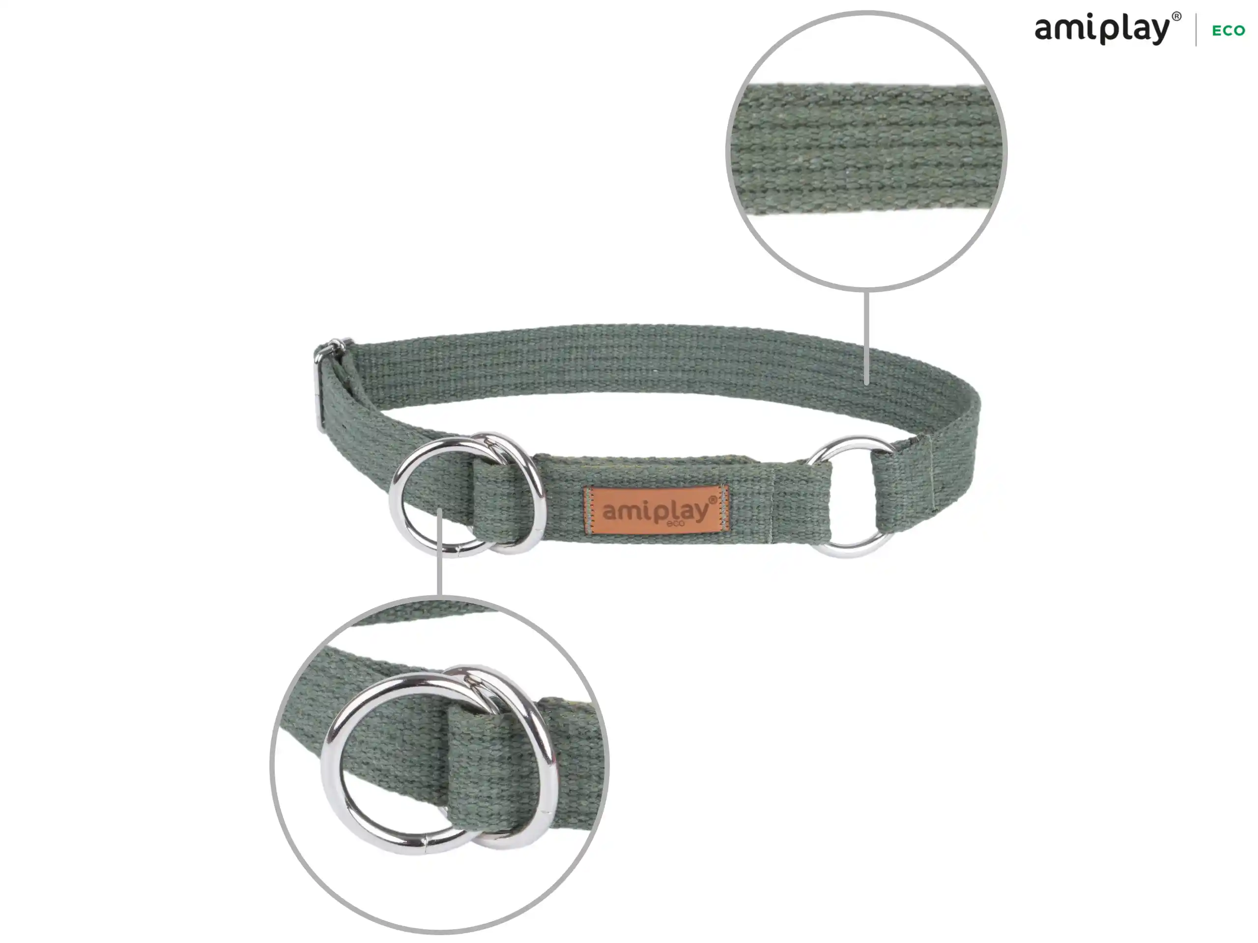 Half-Check Cotton Collar