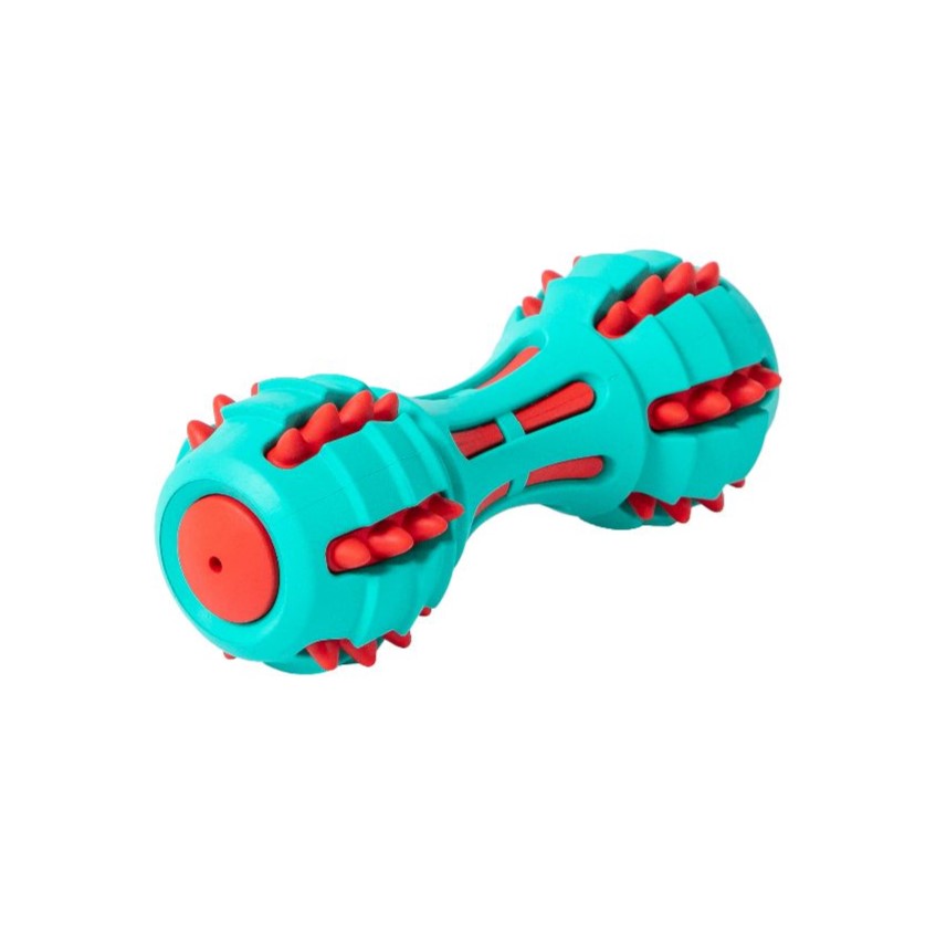 Dumbbell Rubber Snack Toy