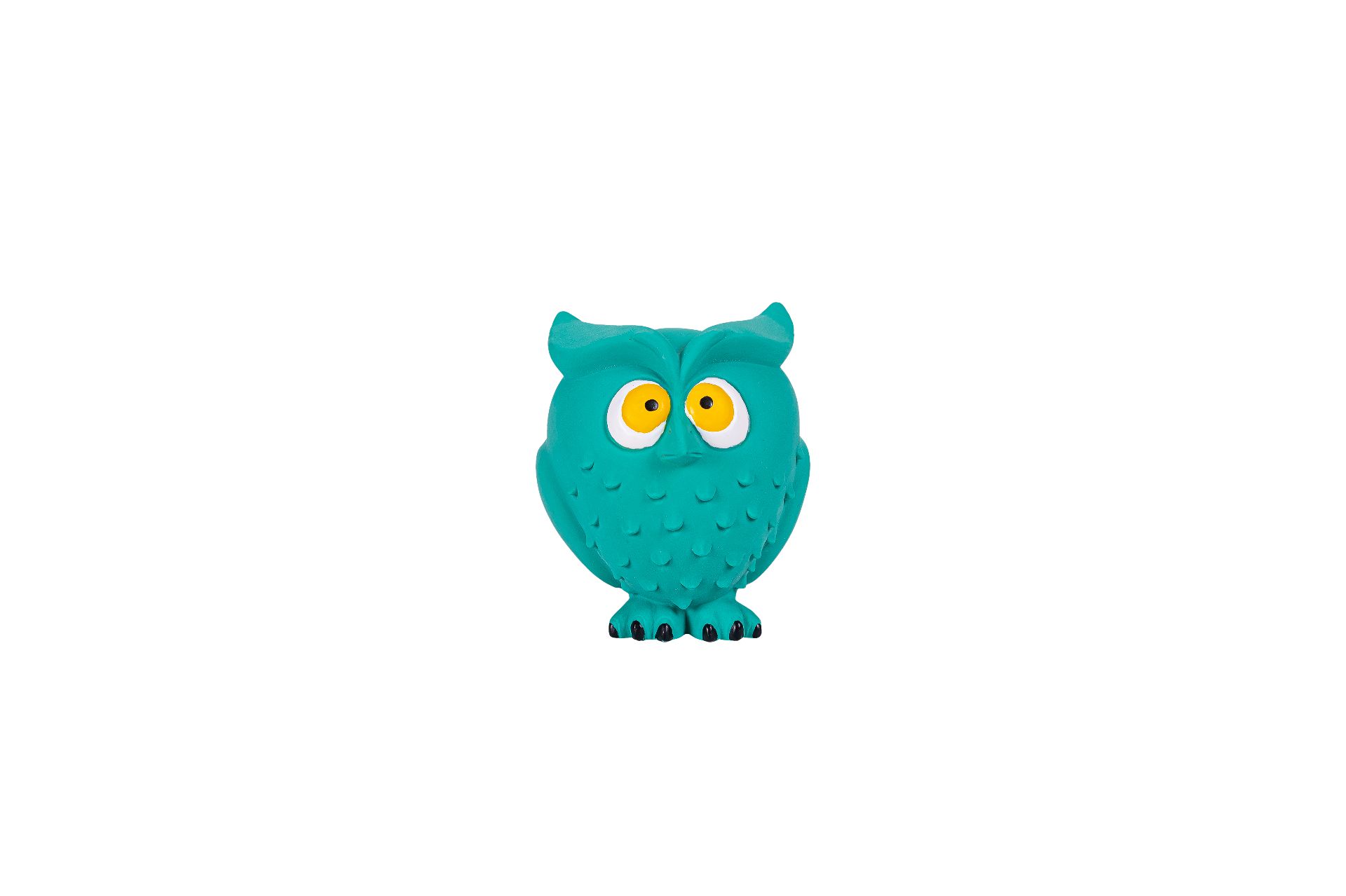 Latex Toy Owl - 11 x 9 x 9cm
