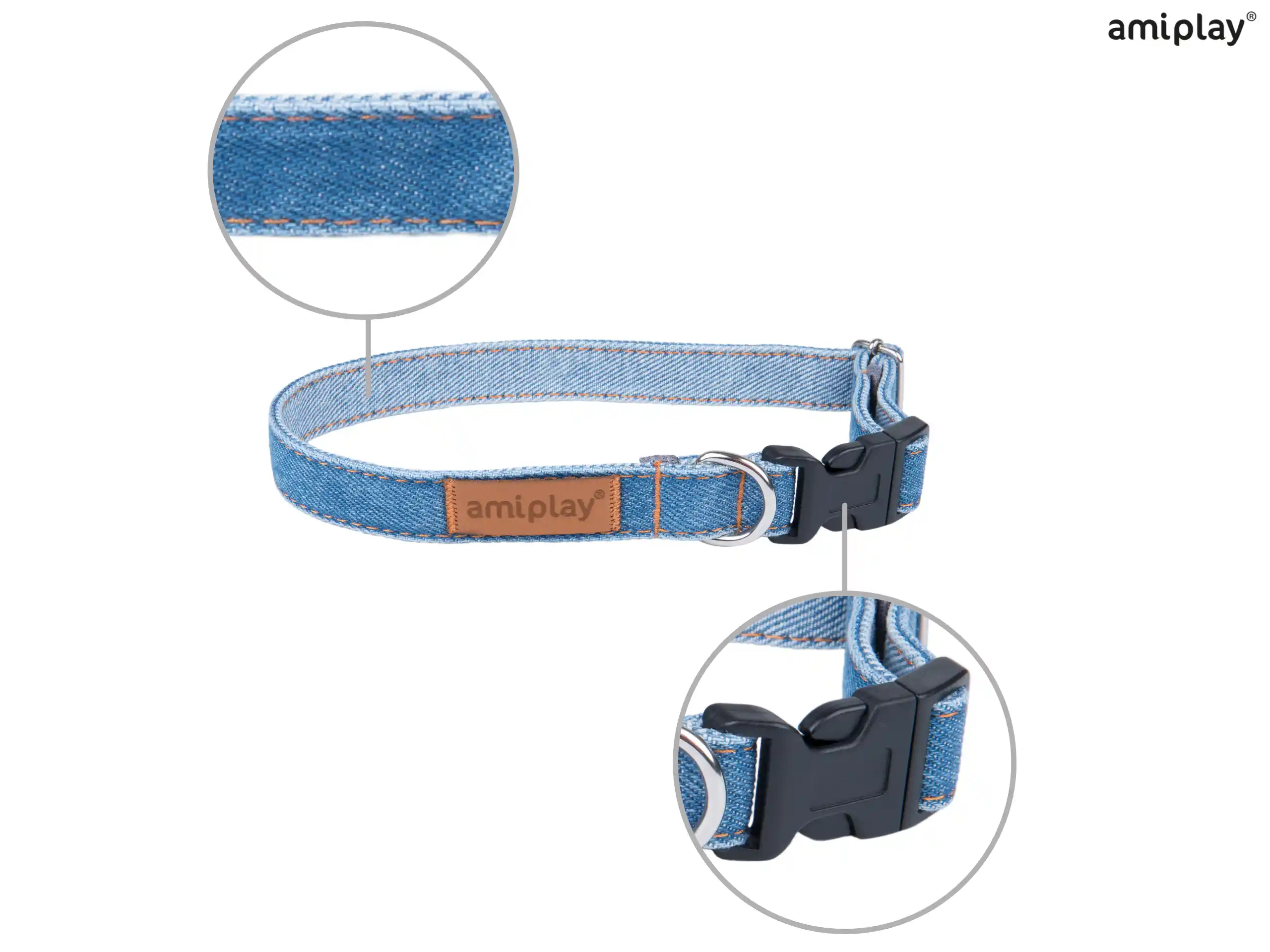 Adjustable Denim Collar