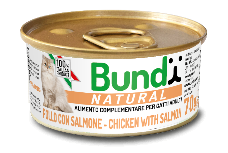 BUNDY NATURALI Salmon with Chicken 70g - Salmon with Chicken - 70 g