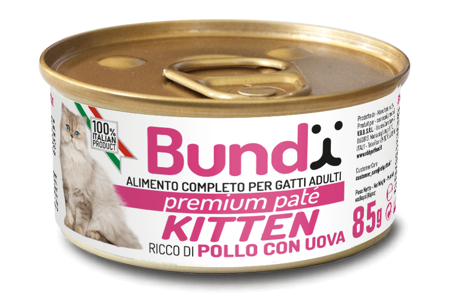 BUNDY KITTEN Chicken & Eggs  85g  - Chicken & Eggs - 85 g