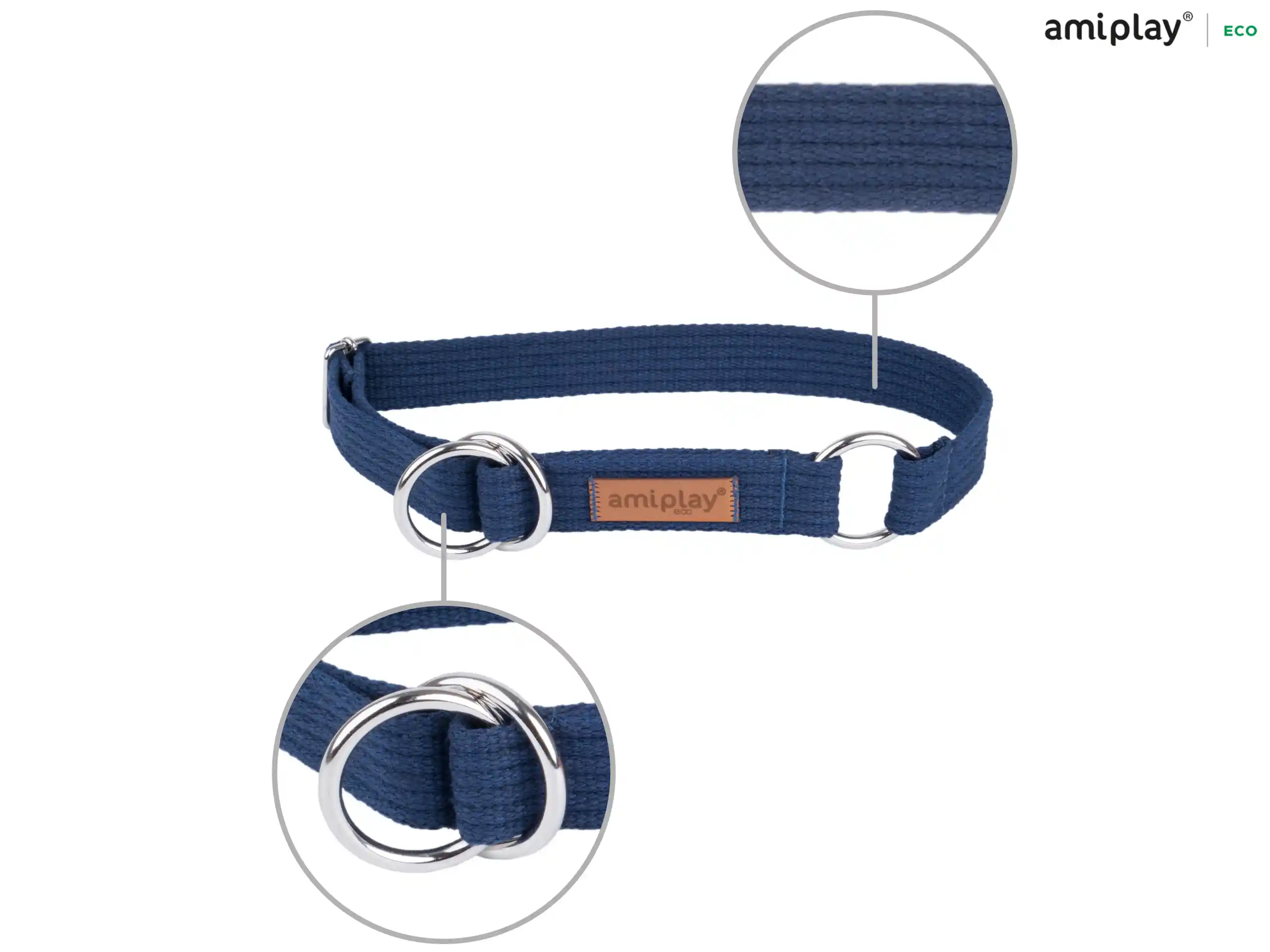 Half-Check Cotton Collar